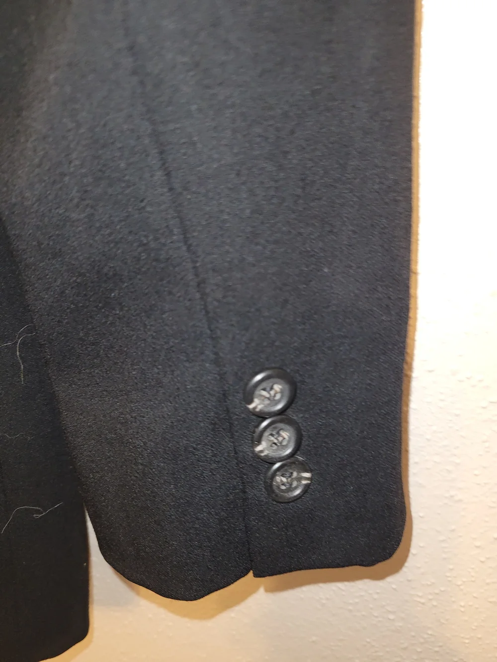 J.Crew Vintage Womans Black 100% Wool Blazer Made in Japan Size 8